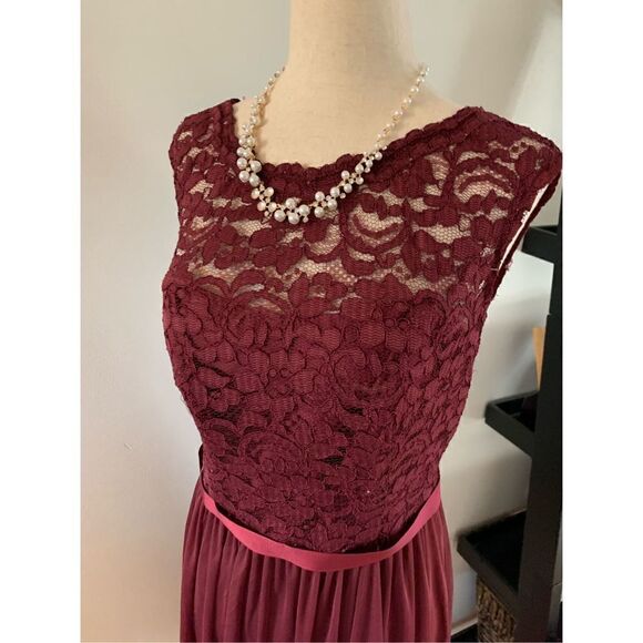 David’s bridal wine color short size 8 - Picture 2 of 5